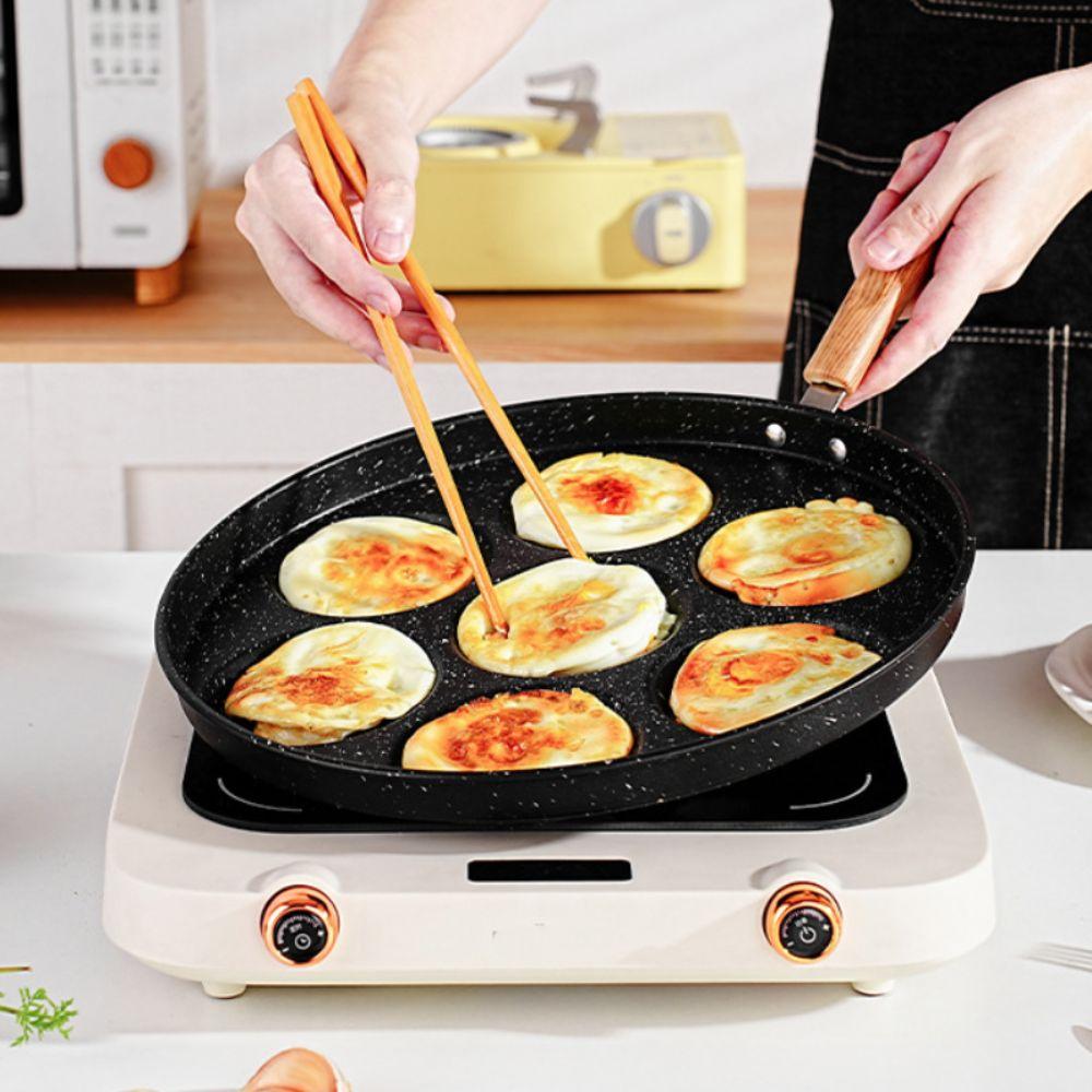 Round Breakfast Egg Pan 4/7 Hole Egg Cooker Multi-functional Egg Frying Pan Restaurant