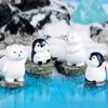 Творческий мультфильм Белый медведь Куклы Фигурки Миниатюрная игрушка Настольный автомобиль Украшение DIY Украшения Аксессуары Детские Подарки
