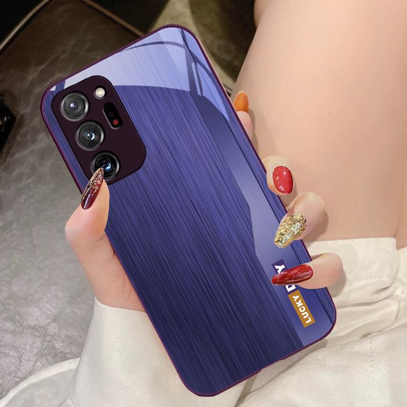 Зеленый под дерево Для Samsung Galaxy Note 8 9 10 PRO 20 Ultra A01 02 03 Core 04E 4G 12 13 5G Закаленное стекло Чехол для телефона