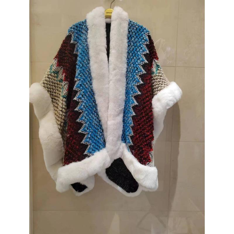 DX ~~~ Меховая шаль, женский наряд, зимний новый модный зарубежный высококачественный шарф из лисьего меха, толстая накидка