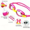 Swim Goggles for Children Aged 3-12, Anti-fog and Clear Vision, Leak-free, Quickly Adjustable Shoulder Straps