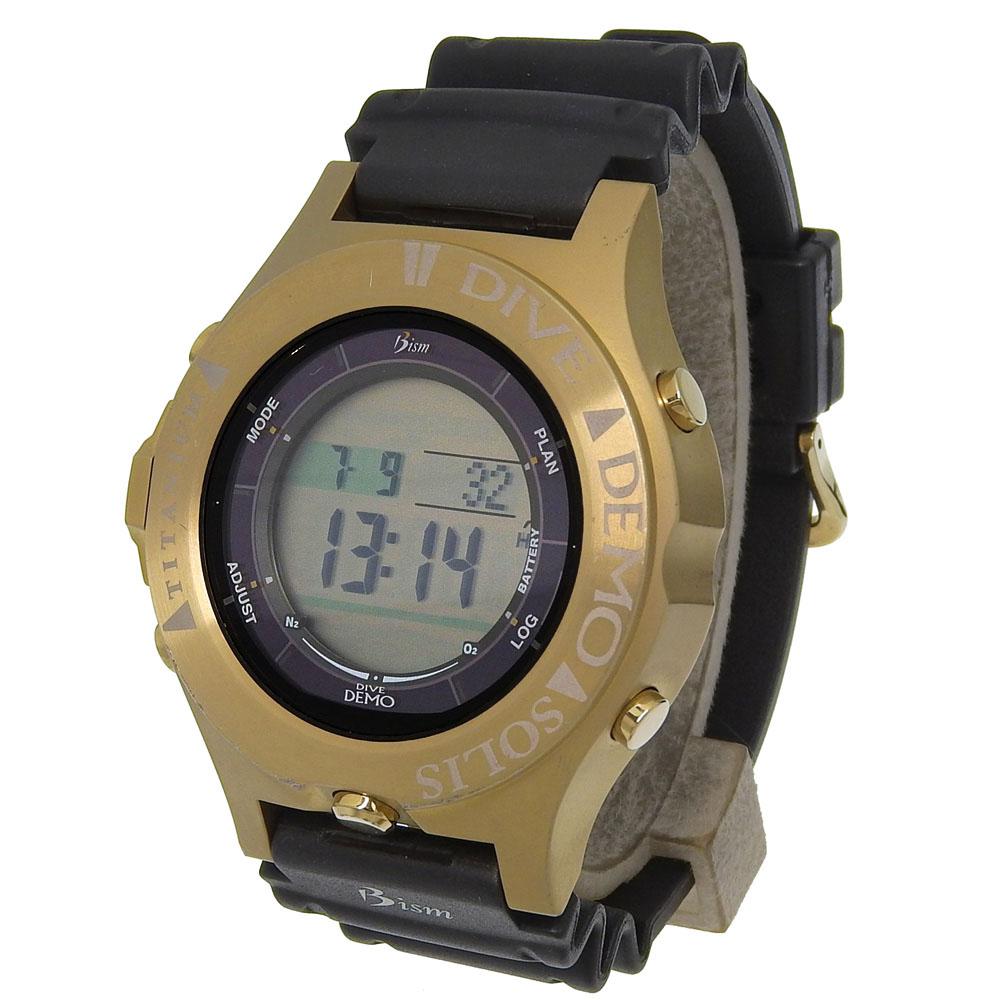 DIVE DEMO SOLIS 4GS Watches rubber/titanium Solar Powered watch Digital display mens Used