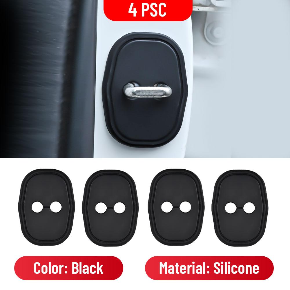 For CITROEN e-C4 - Car Door Shock Absorber Door Lock Protector Silicone Auto Door Lock Latches Cover Accessories
