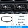 For Benz Smart 453 Fortwo 2016-2024 Carbon Fiber Air Conditioner Control Switch Frame Adjustment Trim Cover Decoration Sticker