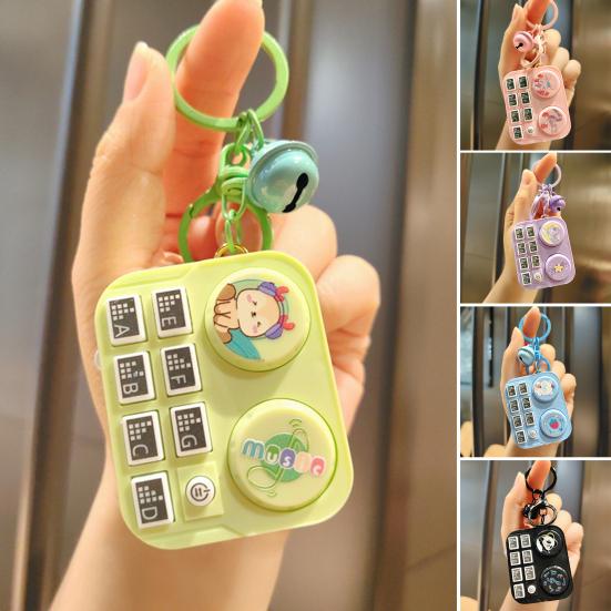 Мини-пульт управления DJ, игровая консоль с музыкальным светом, портативная, дорожная, на батарейках, для детей, подростков и взрослых, обучающая, игрушка-брелок для диджеинга