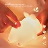 Ночник Kawaii Bunny, мягкий силиконовый ночник, портативный USB перезаряжаемый прикроватный светильник для маленьких детей