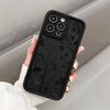 Черный Чехол для Телефона с Узором Силуэтов Растений для IPhone 14 15 16 Plus 13 12 11 16 Pro Max 12 Mini XS Max Мягкая Крышка Защита от Царапин