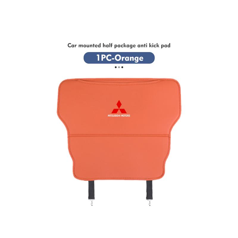 Защитные коврики на спинки автомобильных сидений от пинков, кожаный органайзер, чехол-защита для Mitsubishi Outlander Pajero Sport Lancer EX ASX L200 Eclipse