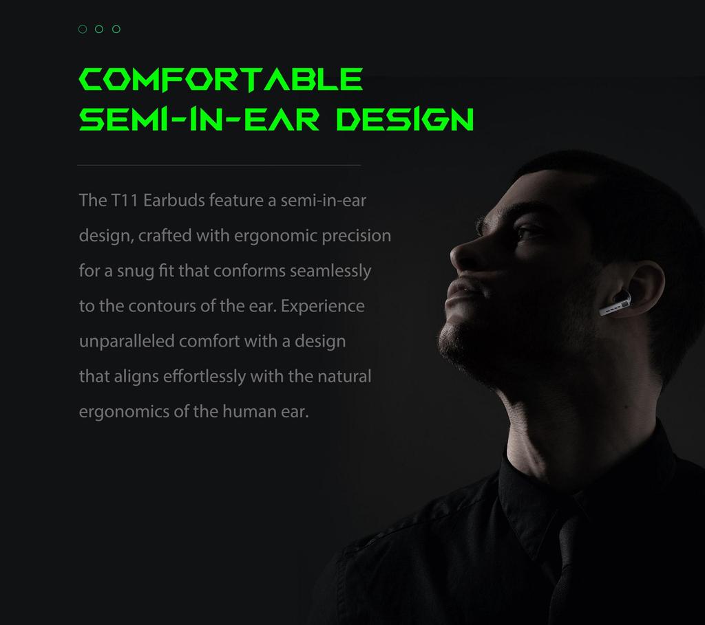 Black Shark T11 Bluetooth Earphones With Bluetooth 5.3,Stereo Noise Cancellation,And RGB Lighting