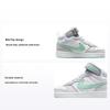 Детские кроссовки Court Borough Mid 2 GS Pure Platinum Mint Foam, белые CD7782-011