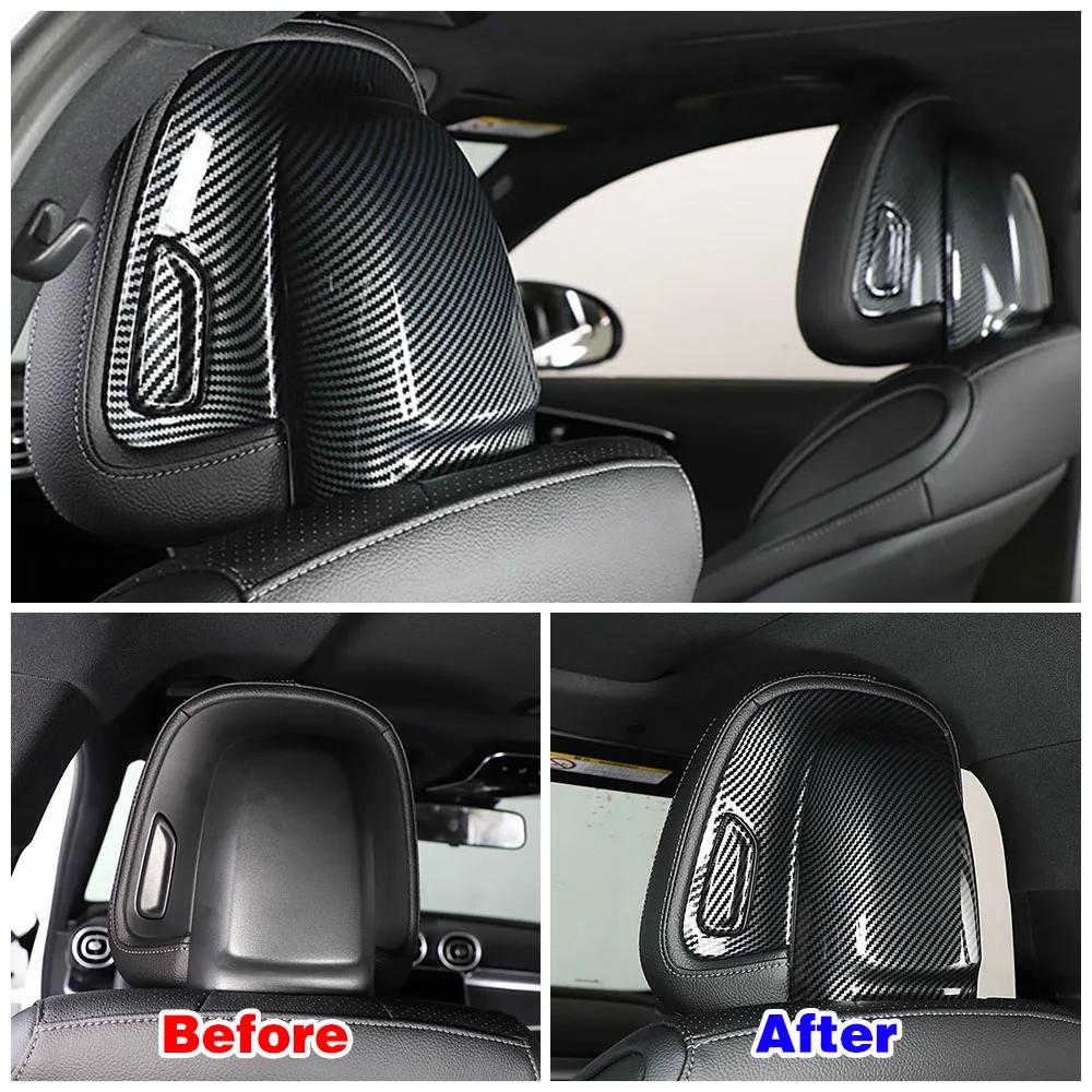 For Mercedes Benz C Class W206 C200 C220 C260 C300 2024 2024 Car Seat Headrest Switch Button Adjust Panel Frame Cover Trim Refit