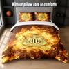 Newcastle United Football Design Bed Bedding Set 1 Duvet Cover + 2 Pillowcases Soft Breathable Household Bed Linens