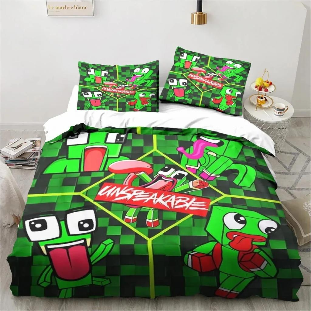 Cartoon Funny Play Unspeak.able Bedding Set Bedroom Soft Bedspreads for Bed Comefortable Duvet Cover Quilt and Pillowcase