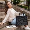 Cracked Pattern Tote Bag Large Capacity Shoulder Handbag for Daily Use
