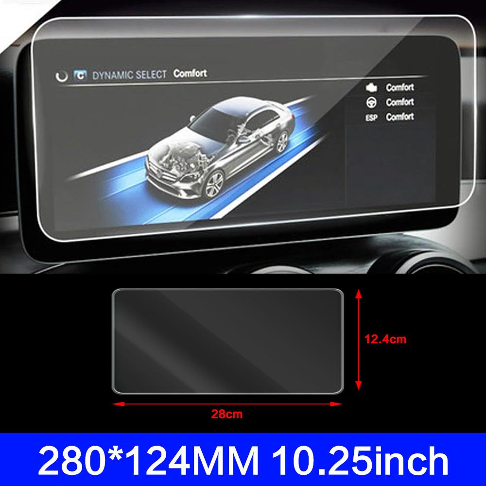 For Mercedes Benz C Class W205 2019-2021 Car Dashboard Instrument GPS Navigation LCD Screen Tempered Glass Protective Film