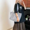 Korean Version of Casual Lazy Style Underarm Bag Women's Bag 2025 New Large-capacity Canvas Bag Double Shoulder Shoulder Tote Bag
