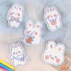 Embroidery Label Towel Embroidery Cartoon Animal Rabbit Cloth Label Hand Account DIY Patch Sticker Clothing Accessories Chenille Cloth Sticker