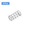 uxcell Compression Springs, 304 Stainless Steel, 10mm OD, 1mm Wire Diameter, 20mm Total Height, Silver Tone, Pack of 5