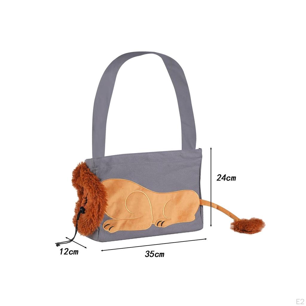 Холщовая маленькая сумка-переноска для домашних животных, дорожная транспортная портативная сумка для котенка, через плечо