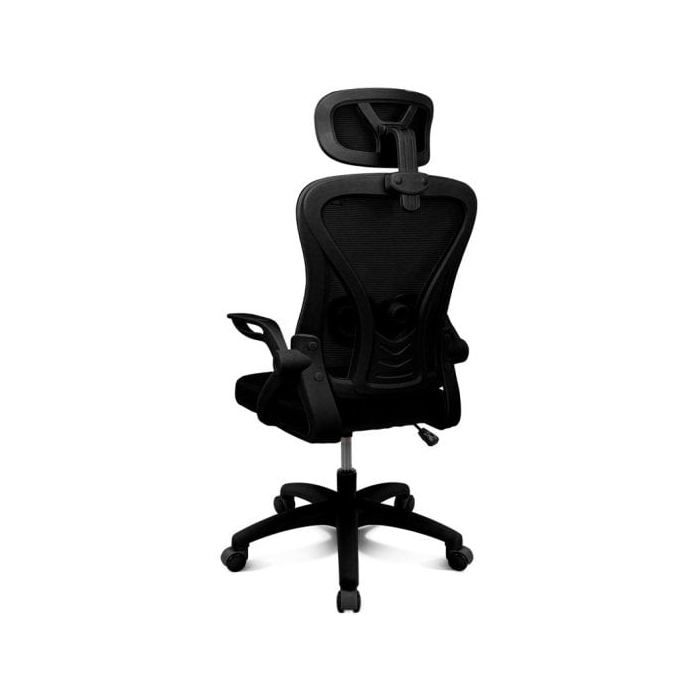 Silla Ergonómica Drift DRAIR35 Respaldo De Malla Reposabrazos Abatibles 120 Kg Negra