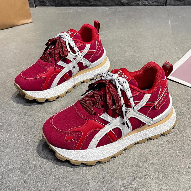 Платформа обувь Форрест Гамп осень и зима 2025 новый универсальный модный взрыв легкий кожаный повседневный спортивный обувь дети