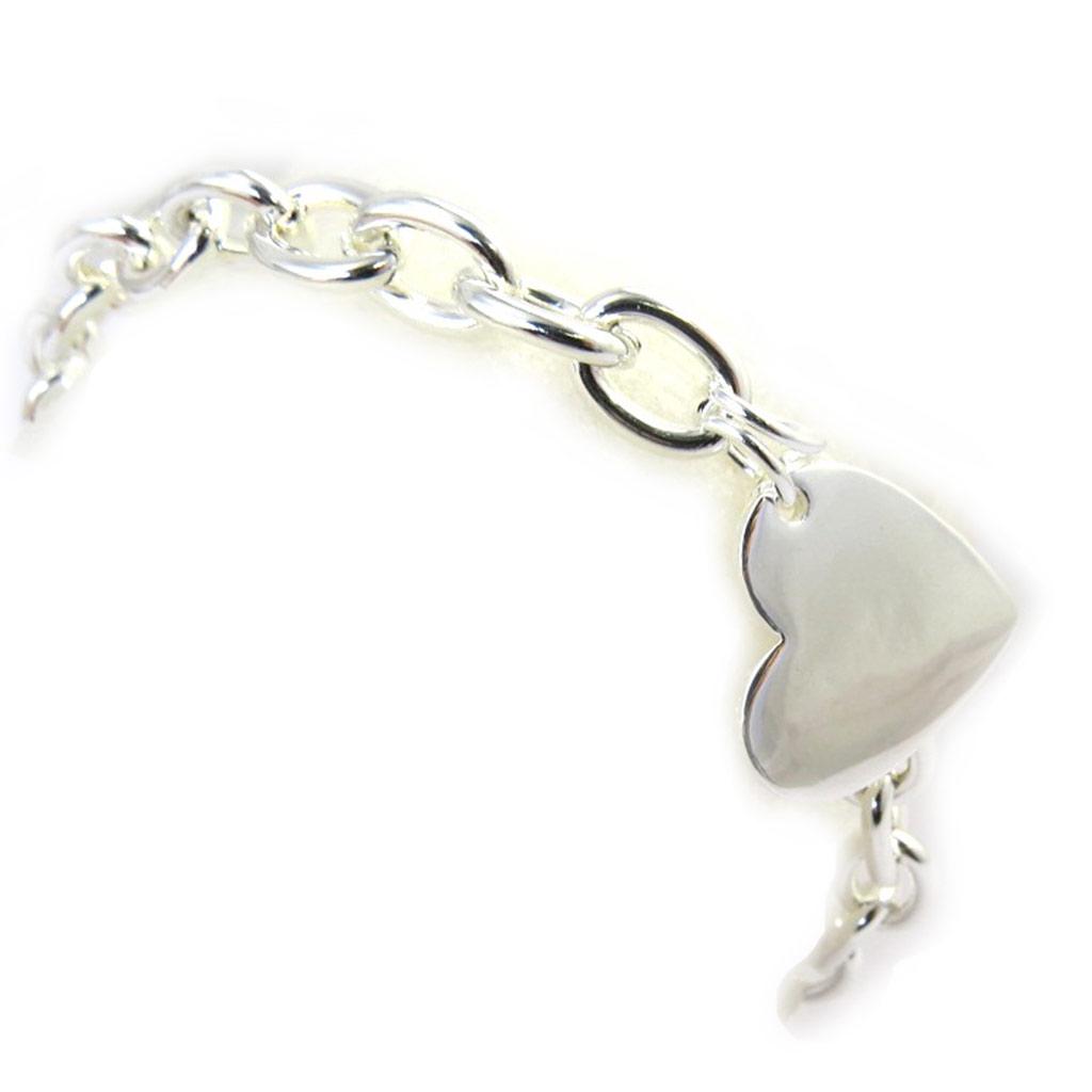 Les Trésors De Lily [L7632] - Silver 'Love' Designer Bracelet