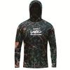 Mens Quick-Dry UV Protection Long Sleeve Hooded Fishing Shirt Lightweight Breathable Outdoor Angling Hiking Summer
