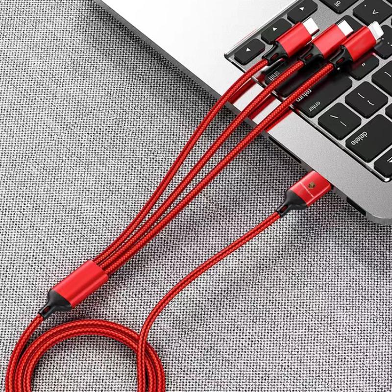 1 шт. Кабель для передачи данных с супербыстрой зарядкой три-в-одном для Porsche 911 Cayenne Panamera Macan Boxster Carrera-GT 928 944 918