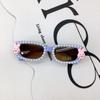 Diy Fashion Children'S Sunglasses Small Box Trend Rabbit Cute Baby Sunglasses Sunscreen Sunscreen Glasses