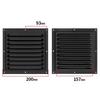 Aluminum Alloy Air Vent Grille Air System Net Cover Screen Exhaust Outlet Window Square Vent Metal 100/150/200/250/300/400mm