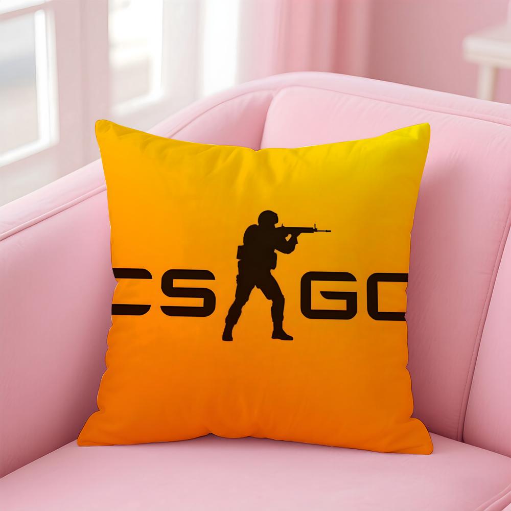 CSGO team logo meme Spirit Falcon Cushion Cover Pillow Case Soft Friendly Fabric Concealed Zipper