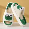 Slippers Women Cartoon Frog Winter Spring Autumn Indoor Home Slides Thick Sole Couple Slipper Bedroom Anti Slip Shoes Sandals