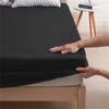 1 Waterproof Fitted Sheet,Solid Color Bed Cover Sheet, Bed Cover Mattress Cover Elastic Band Bed Skirt Breathable Sheet Only 1 Sheet