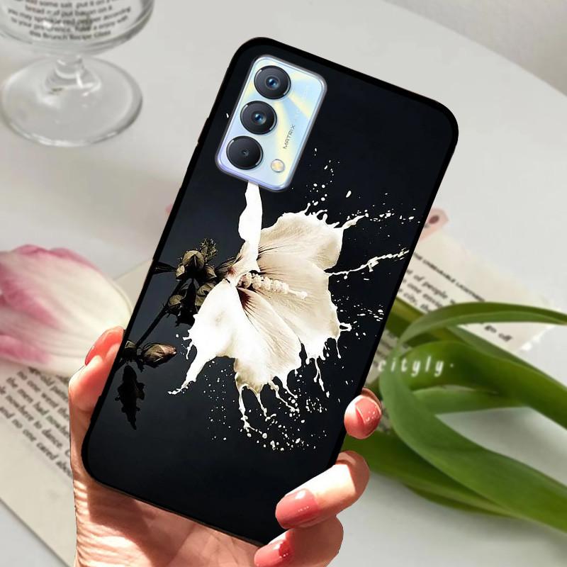 Для чехла Realme GT Master Case Edition Животные Мультфильмы Мягкий Силикон Funda для Телефона Realme GT Master Explorer Чехол Черный Coque