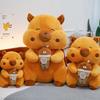 Adorable Q Version Capybara Plush Doll Soft And Cuddly Water Cup Design Gift For Kids
