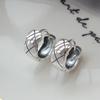 Korean Version of Simple Diamond Pattern Ear Buckles, Old Small Fragrant Style Earrings Ins Temperament Earrings, Women's Models