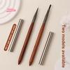 1Pc Professional Nail Art Brush with Durable Sandalwood Pole Nail Liner Brush for Phototherapy Nail Painting Pen