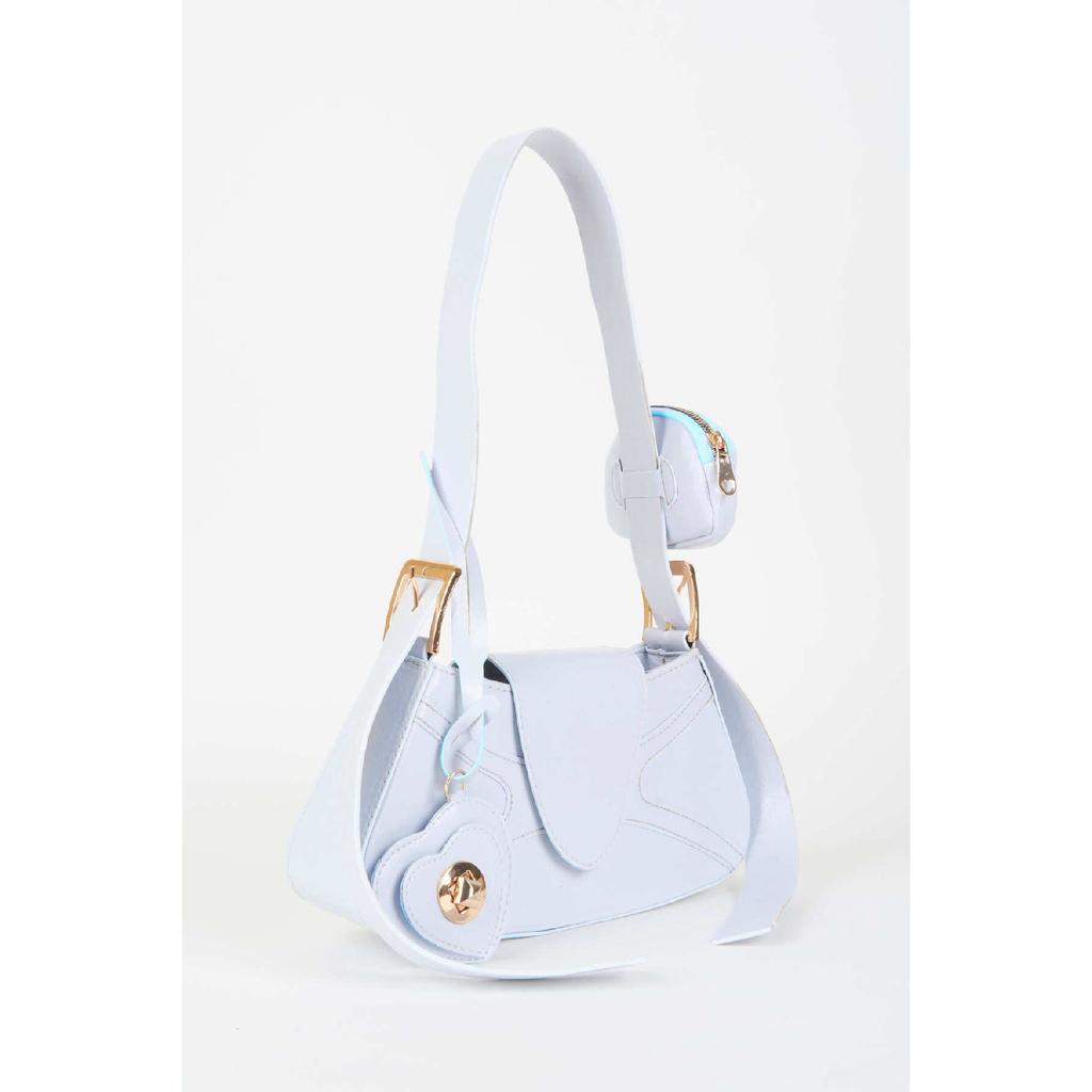 Женский бордовый кошелек-багет из искусственной кожи с застежкой на руку и сумка через плечо