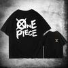 Japanese Anime ONE PIECE T-shirt Short-sleeved Clothes Round Neck Letter Printing Pattern Printing Men and Women Tide