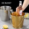Stainless Steel Ice Bucket Champagne Beer Ice Bucket Filling Ice Bucket