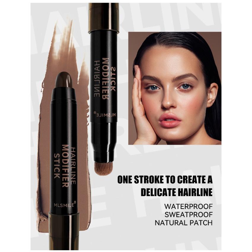 Двухсторонний карандаш для волос с головкой-щеточкой, многофункциональный карандаш для отбеливания и придания дополнительного цвета