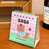 1Pcs Cartoon Portable Coil Monthly Calendar Planner 2026 Horse Year Mini Desk Calendar Office And Home Decor New Year's Present