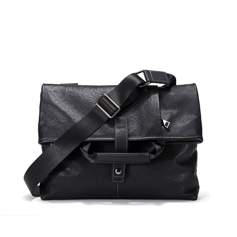 Мужская сумка из натуральной кожи Trend, большая вместимость, стильная мужская сумка через плечо, повседневная сумка из коровьей кожи премиум-класса с верхним слоем