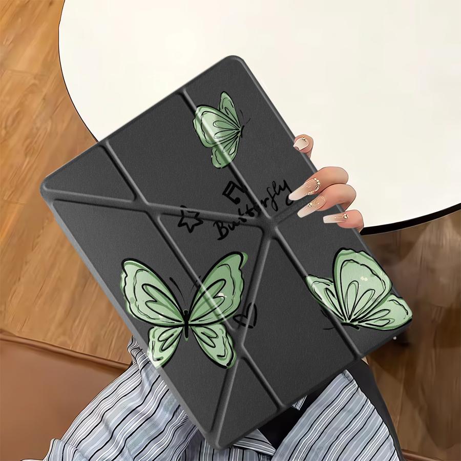 Мультяшный чехол-бабочка для планшета iPad Pro 11-го 10-го 9-го 8-го 7-го 12,9 дюйма Pro 2025 Air 4 5 M3 M2 1 2 M4 11 дюймов Mini 6 7 Держатель