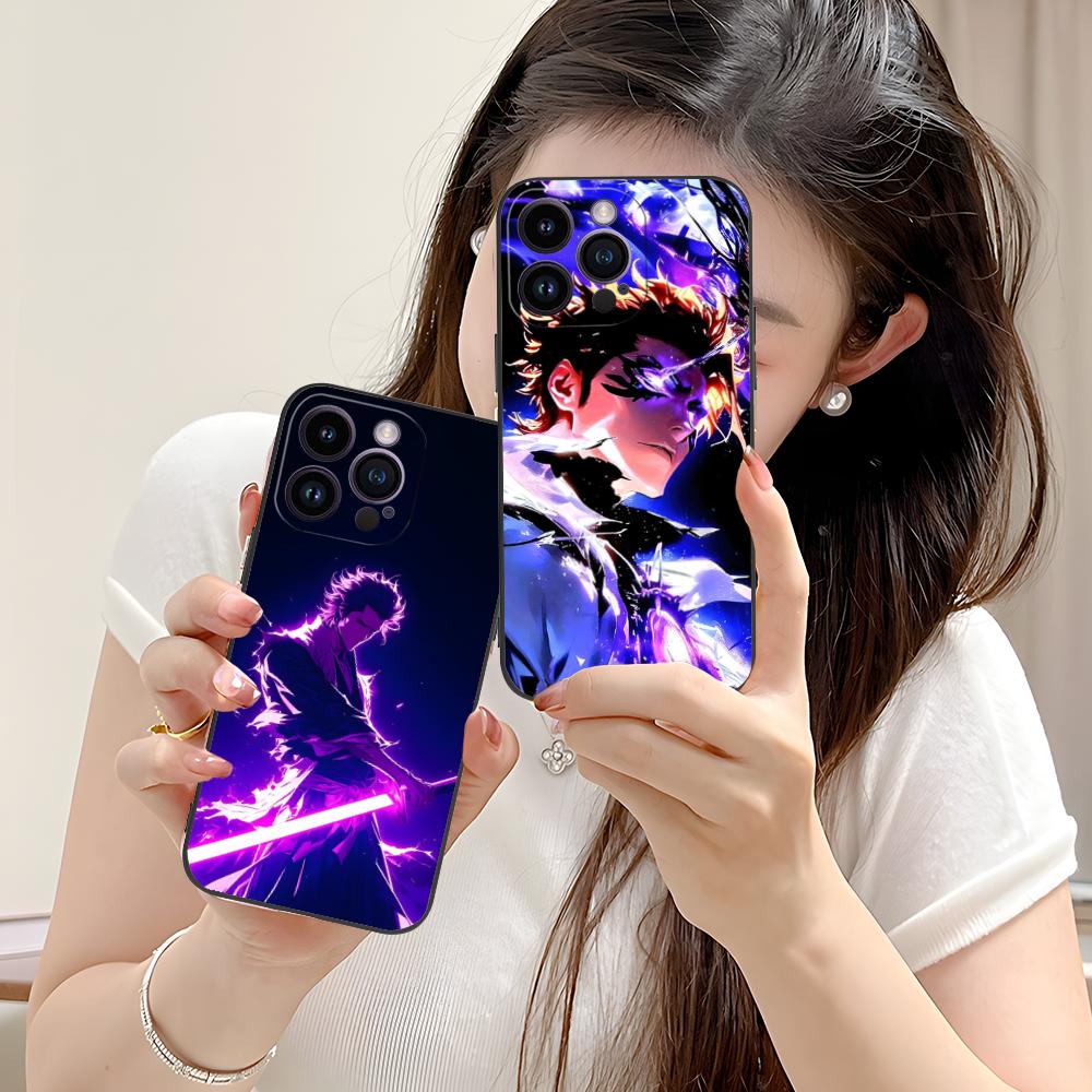 Чехол для телефона Bleach Айзен Сосуке для iPhone 16 15 14 13 12 11 X XR XS 8 7 Pro Max Plus Mini Цветная печать Чехол для мобильных телефонов