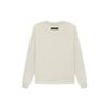 Fear of God Essentials SS22 Relaxed Crewneck Sweatshirt With Flocked Chest Logo and Ribless Hem Men Sweatshirt Wheat FOG-SS22-134