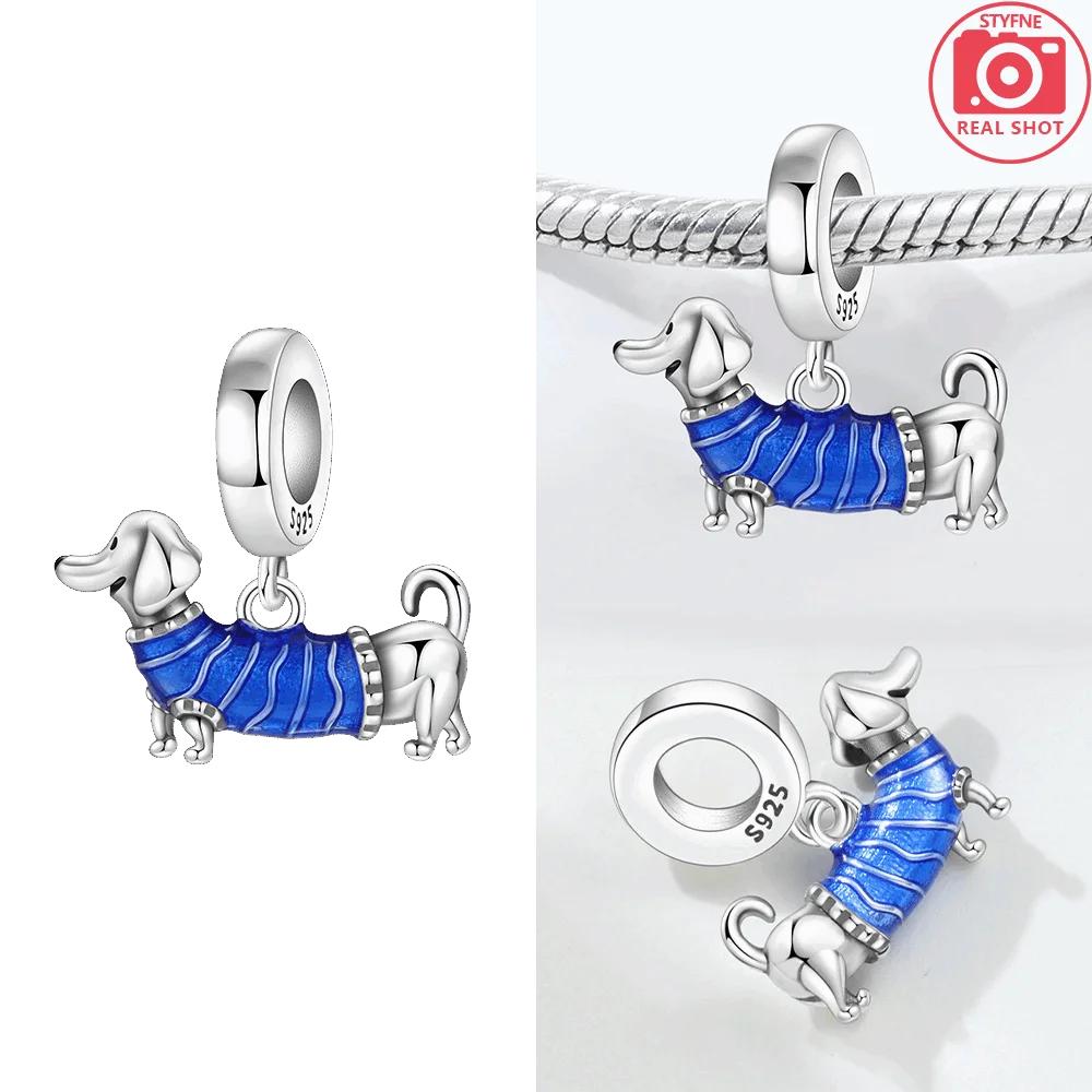 Heart Zircon Beetle Pendant Monkey Rabbit Beaded Original Copper Fit Bracelet Women Jewelry Diy Anniversary Fine Gift