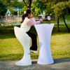 LED High-Rise Small Waist Bar Table with Remote-Controlled 16 Colors, Perfect for Creative Outdoor Events and Exhibitions