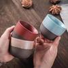 Japanese Ceramic Tea Cup Retro Matte Coarse Pottery Espresso Cups Handmade Coffee Ceramic Mug Drinkware Gift