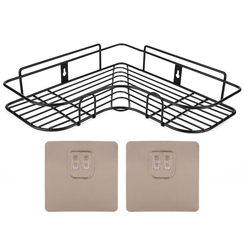 Угловая полка для хранения вещей, организующая подставку для хранения туалетных принадлежностей в ванной комнате, без сверления